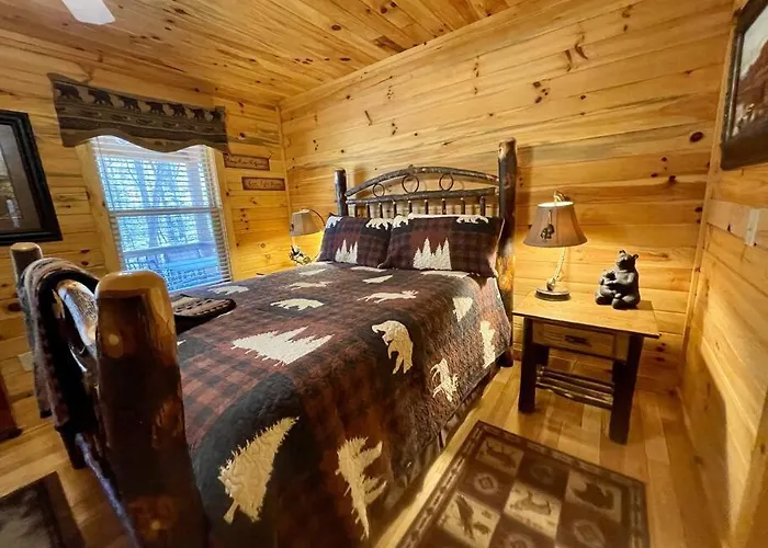 2 Bed Cabin Hot Tub Close To Helen #16